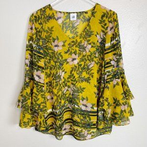 CAbi Spring Scene Blouse, Size Small